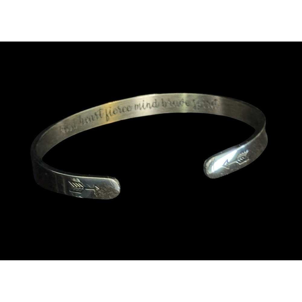 Joycuff Bangle Cuff Bracelet Kind Heart Fierce Mind Brave Spirit Inspirational